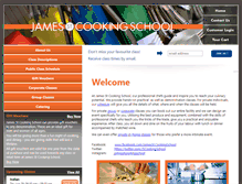 Tablet Screenshot of jamesstcookingschool.com.au